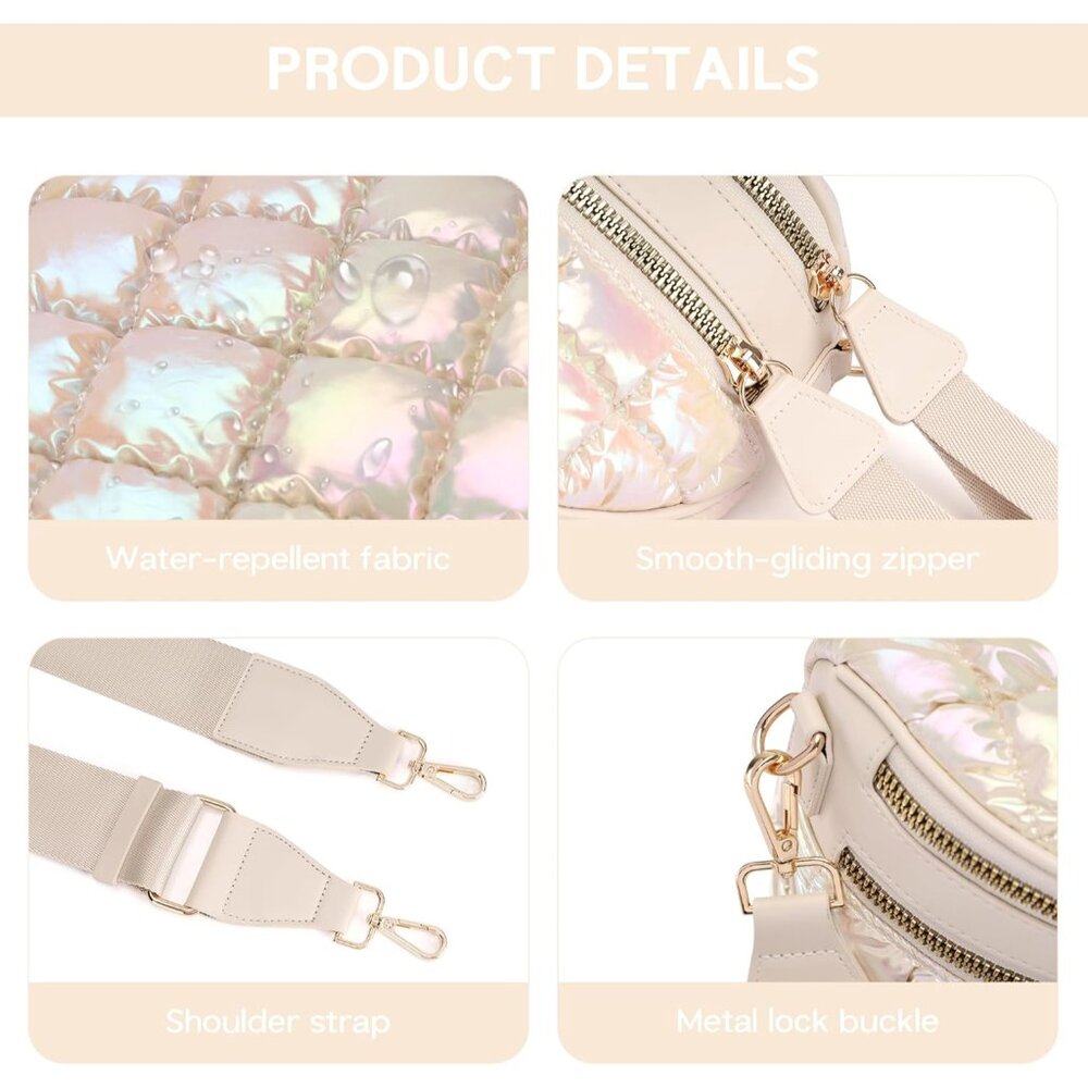 Versatile Puffy Shoulder Bag - Adjustable Crossbo… - image 6
